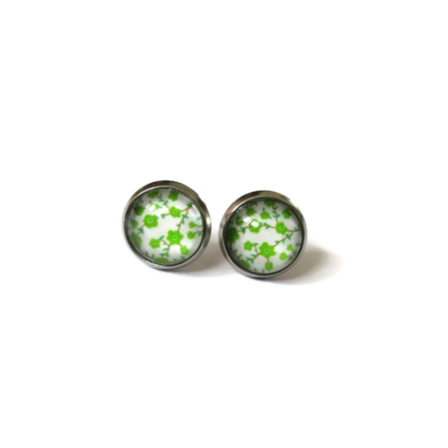 Green Flower EARRINGS FOR GIRLS