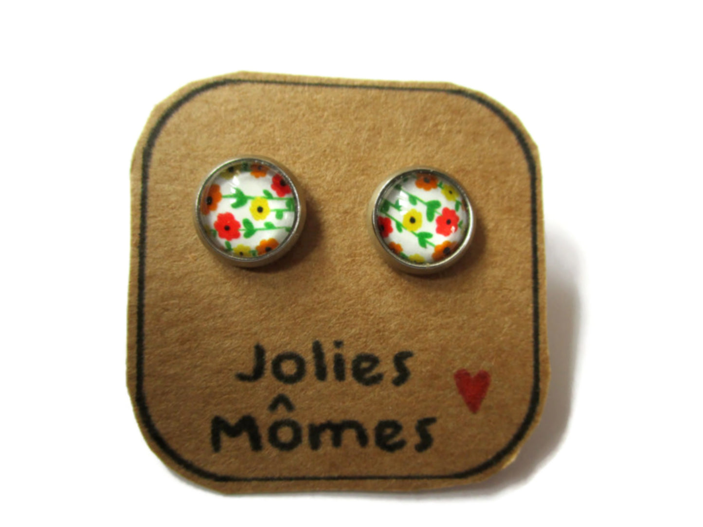 colorful Flowers earrings for kids