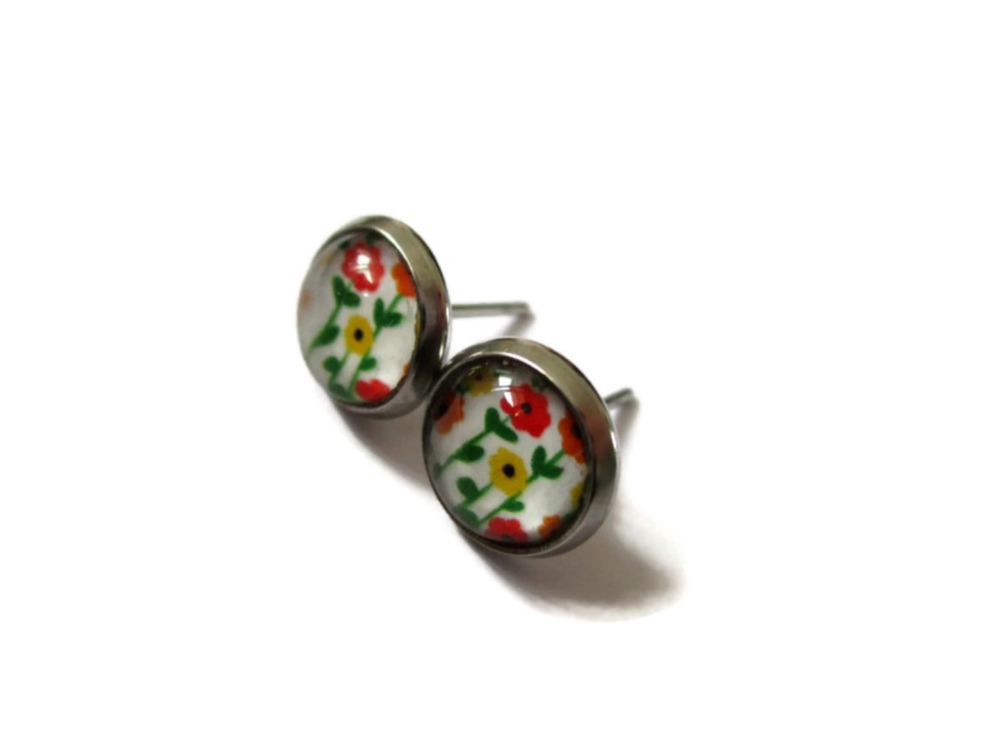 Puces d'Oreilles Enfant Fleurs des champs