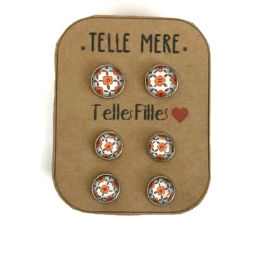 "Telle mère, Telle Fille!" Stud Earrings