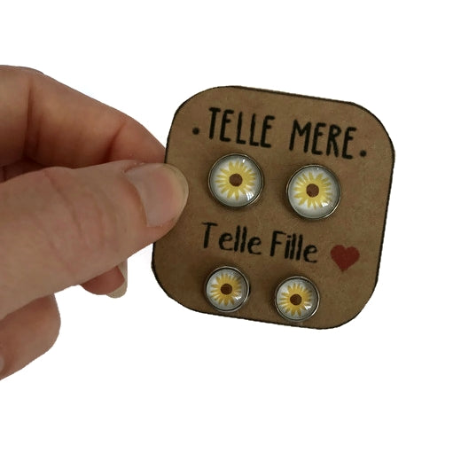 "Telle mère, Telle Fille!" Stud Earrings