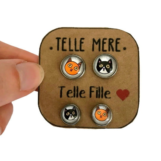 Puces d'Oreilles Mère Fille / "Telle mère, Telle Fille(s)!"