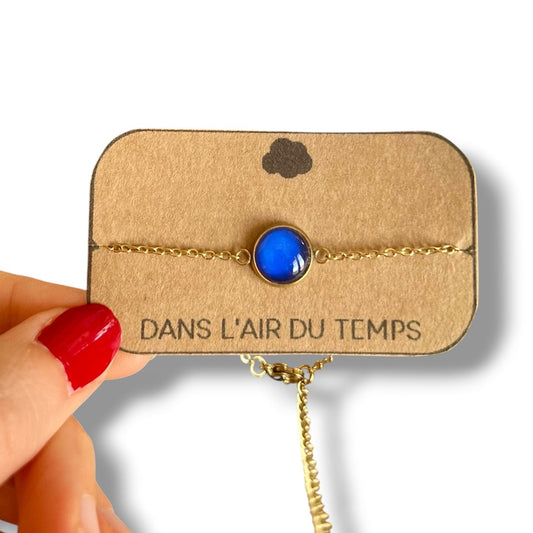 bracelet bleu et doré