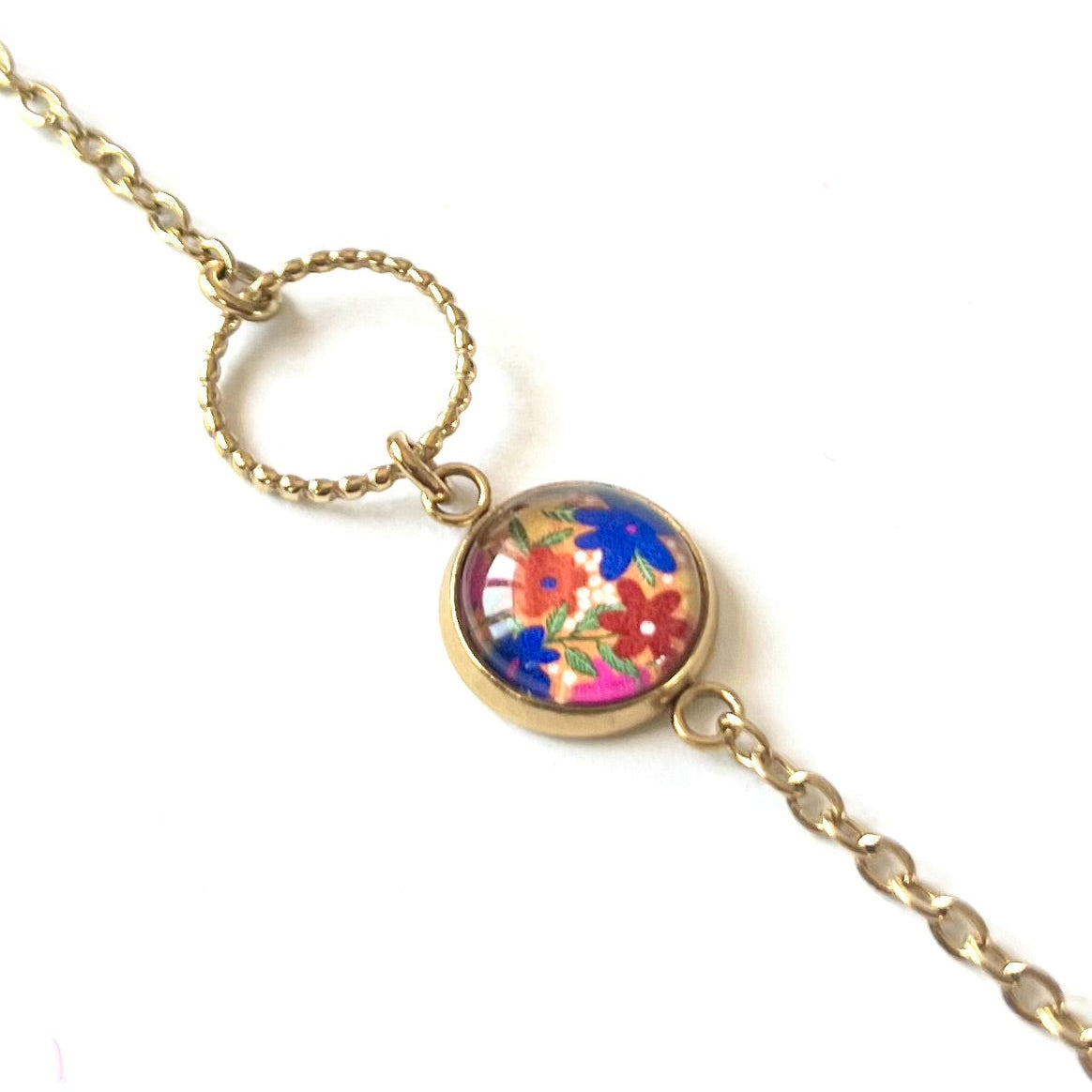bracelet motif floral