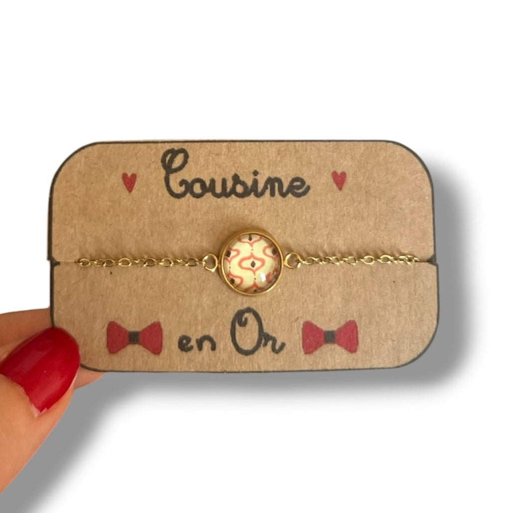 bracelet motif géométrique rétro