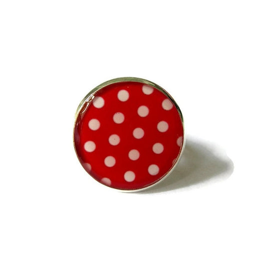 Red Polka Dot Ring ♥