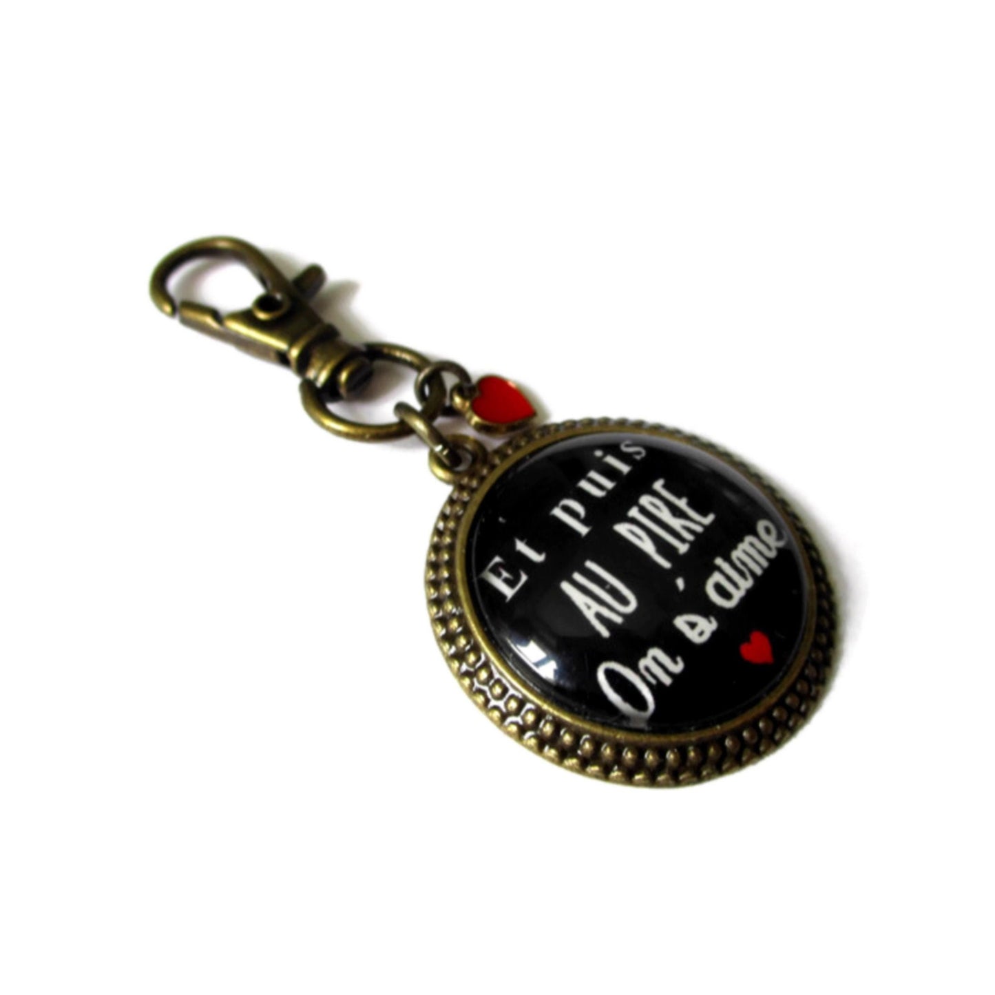 Et puis au pire on s'aime Keychain 