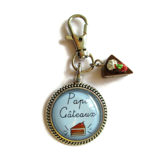 Papi gâteaux Keychain