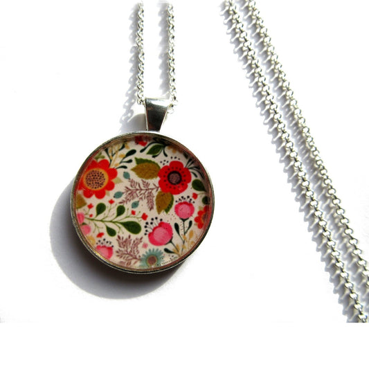 Colorful Flowers Necklace