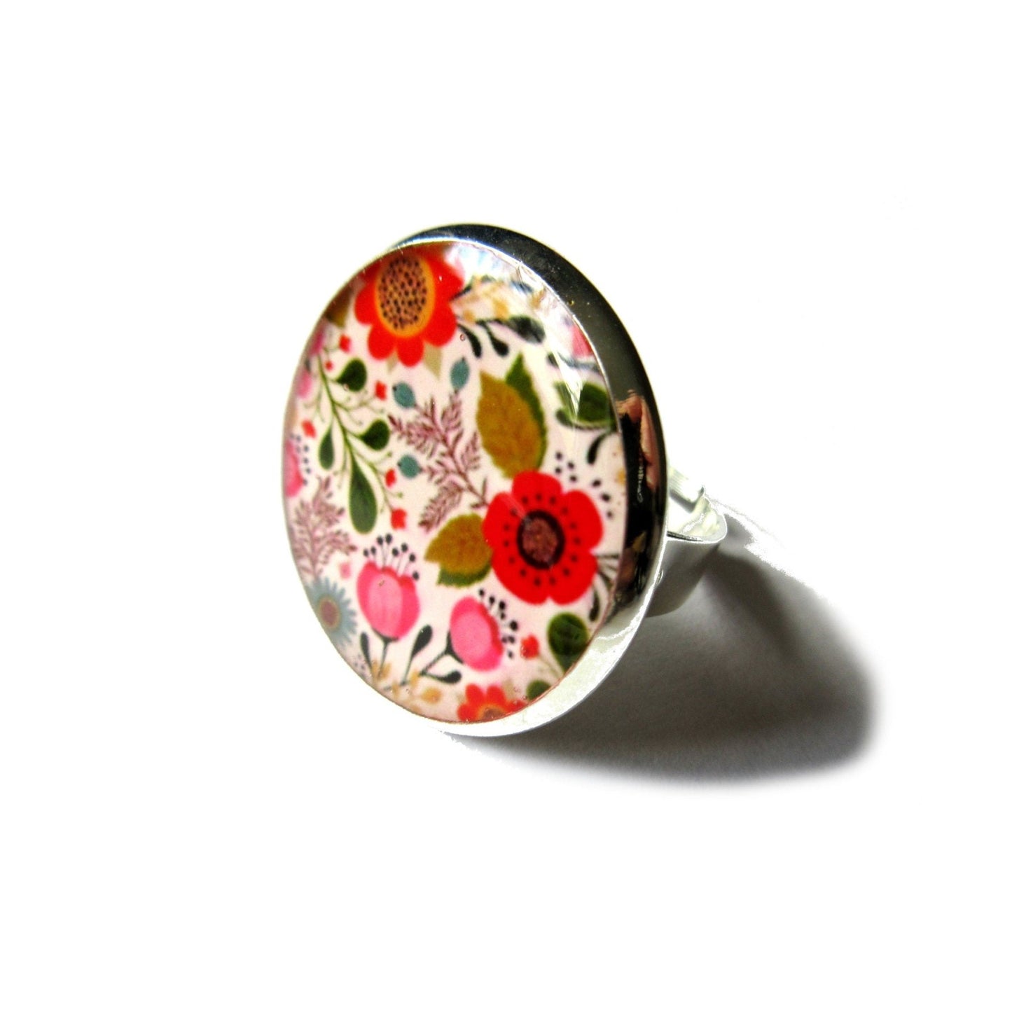 Colorful Floral Ring