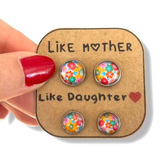 "Telle mère, Telle Fille!" Stud Earrings