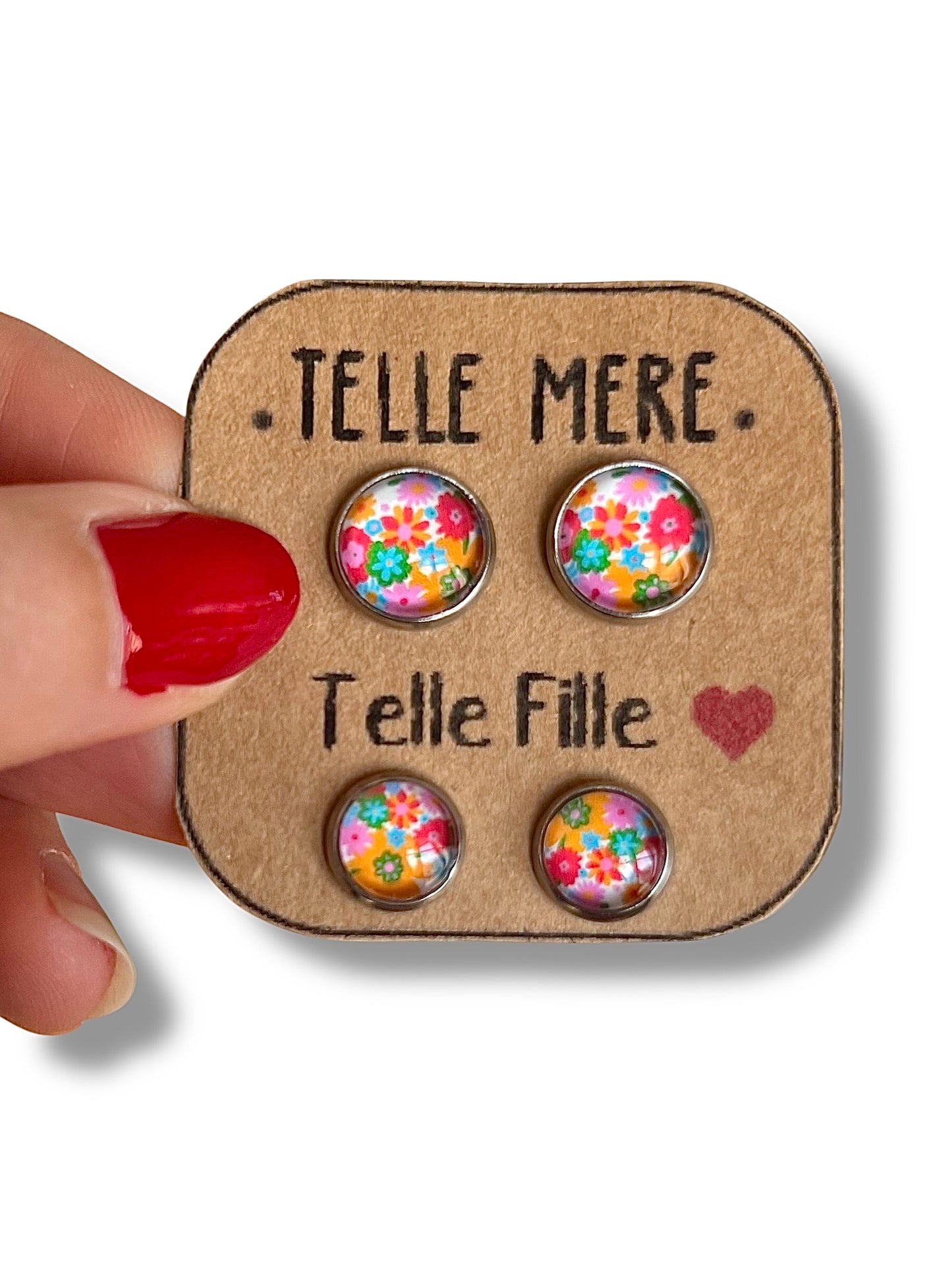 "Telle mère, Telle Fille!" Stud Earrings