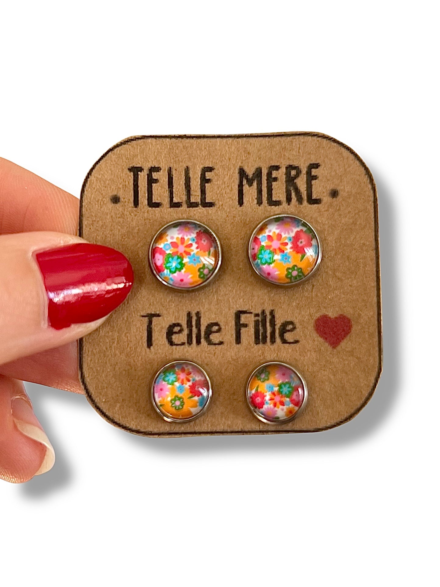 "Telle mère, Telle Fille!" Stud Earrings
