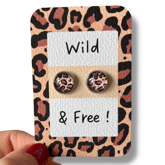 Leopard Stud Earrings