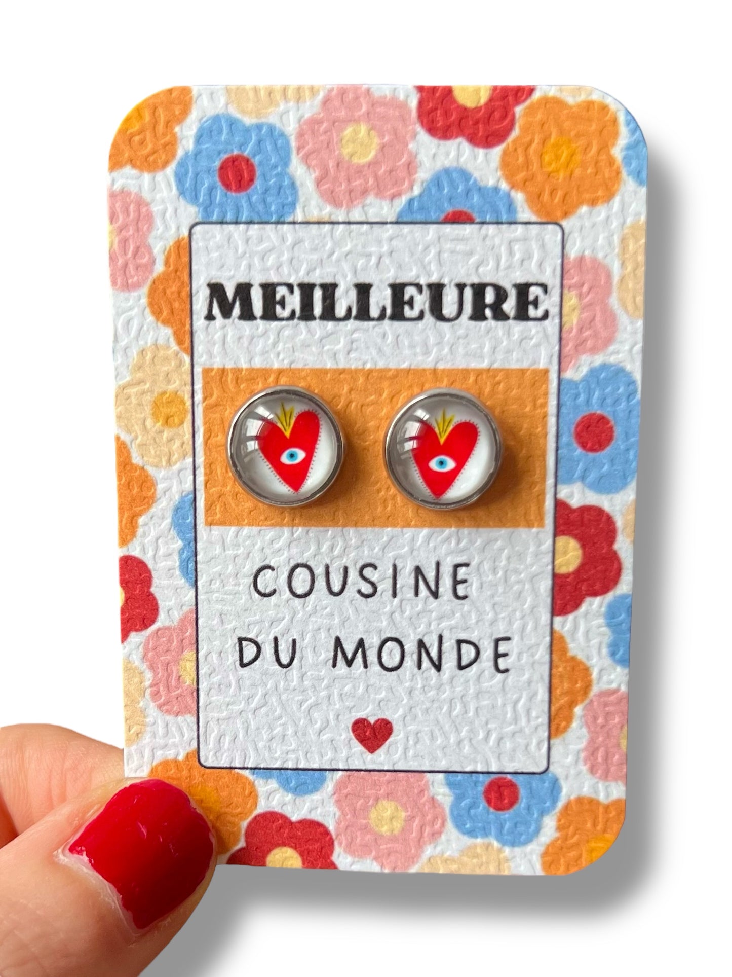 Puces d'Oreilles Cœurs Mexicains - Meilleure Cousine