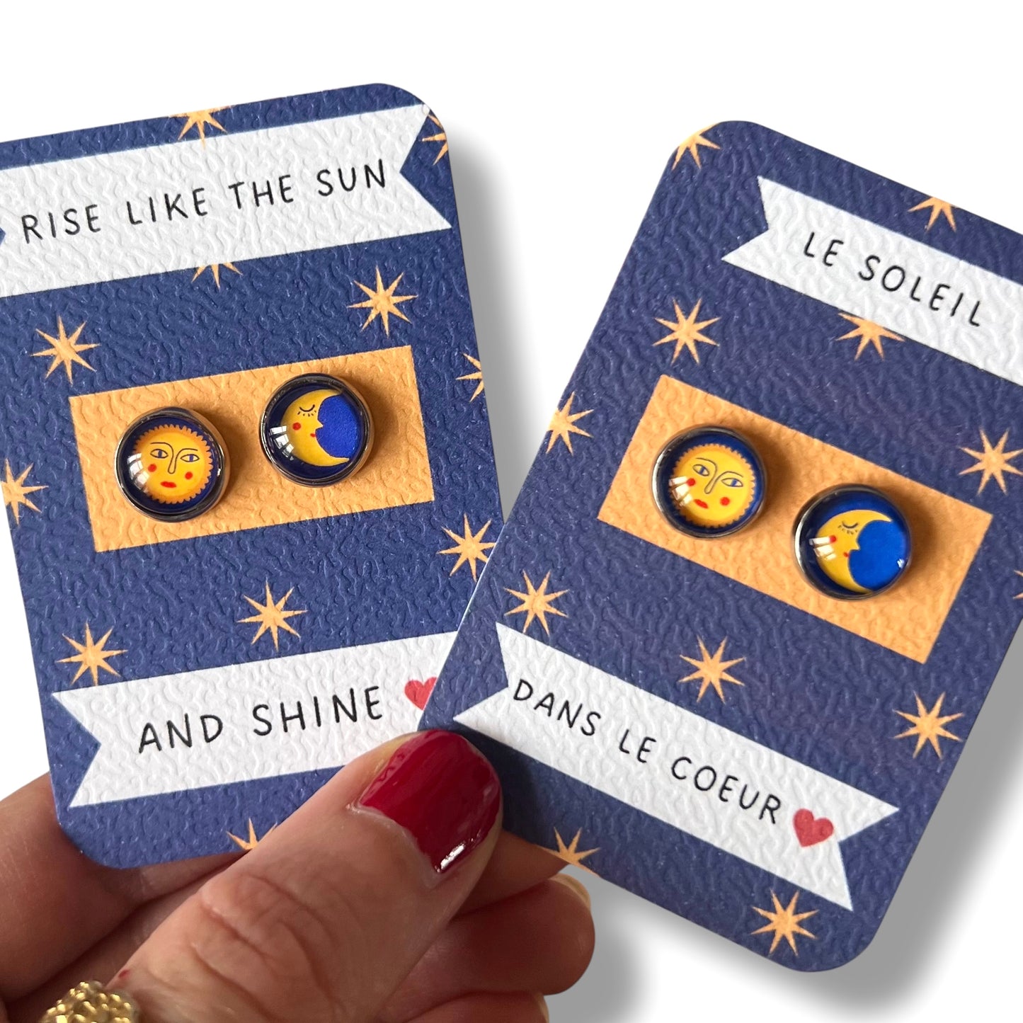 Puces lune et soleil dépareillées