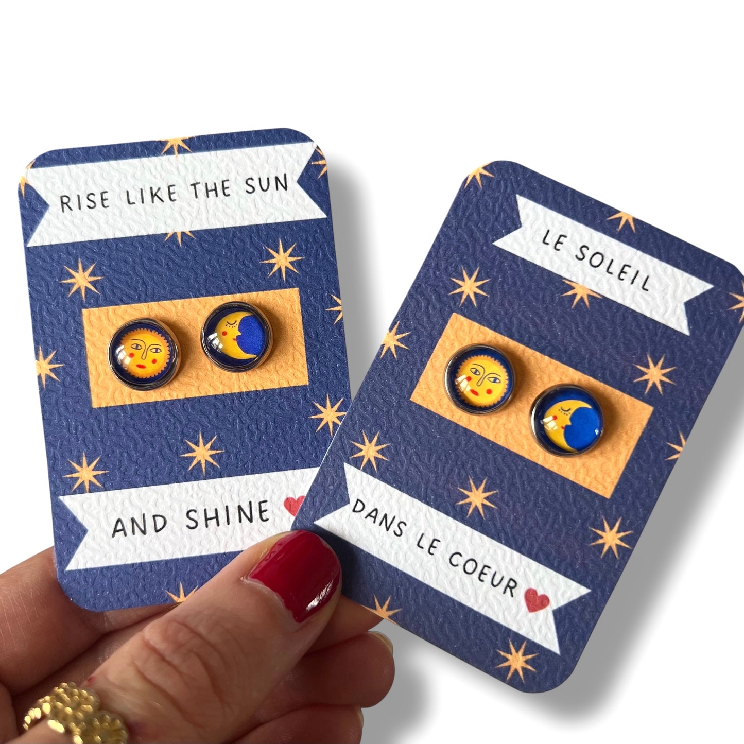 Puces lune et soleil dépareillées