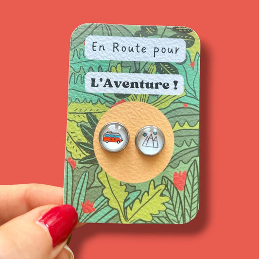 clous d'oreilles van montagne aventure