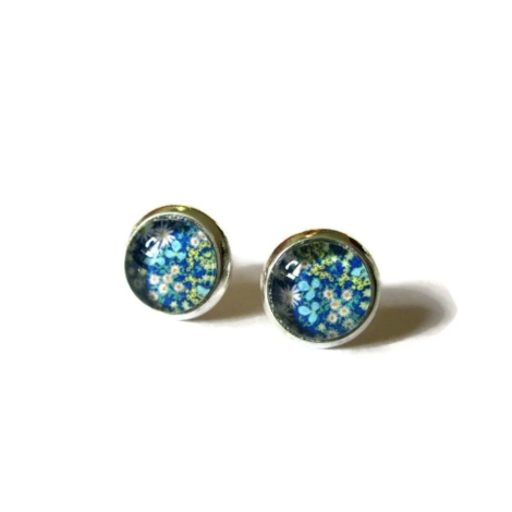 Puces d'Oreilles Enfant Liberty Bleu