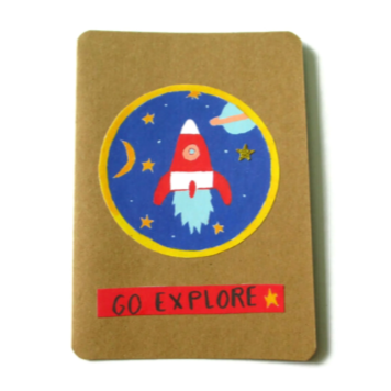 Go explore  card -  Space card 