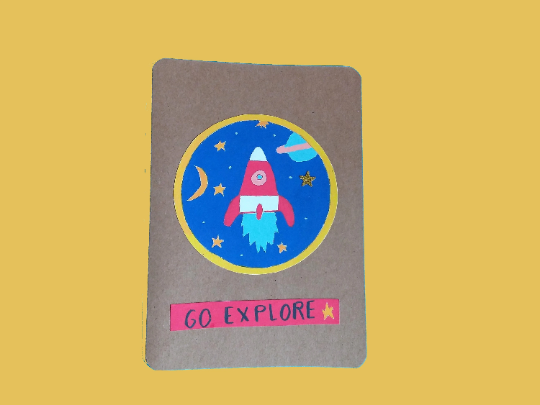 Go explore  card -  Space card 