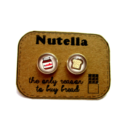 Puces d'Oreilles Enfant Nutella, "nutella: the only reason to buy bread!"