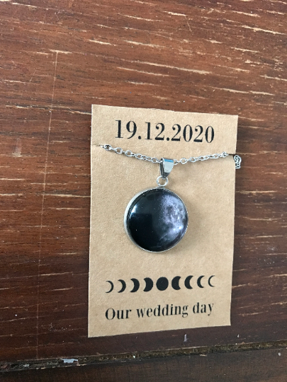 Personalized Moon Phase necklace