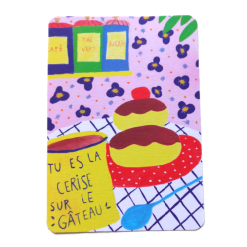 Colorful cake card