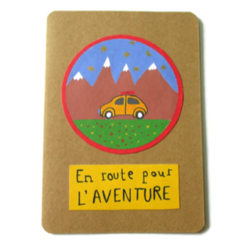 Carte Voiture - En route pour l'aventure