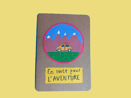 Carte Voiture - En route pour l'aventure