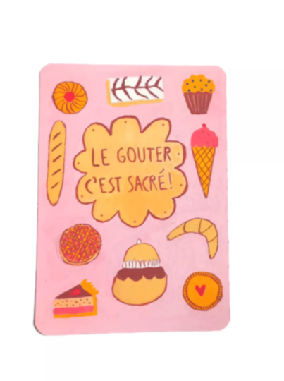 Carte Le gouter c'est sacré !