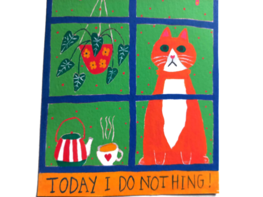 Today I do nothing card 