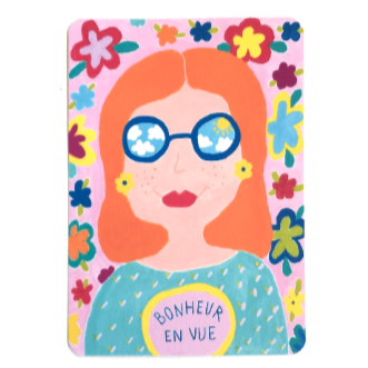 Carte Femme - Bonheur en vue!