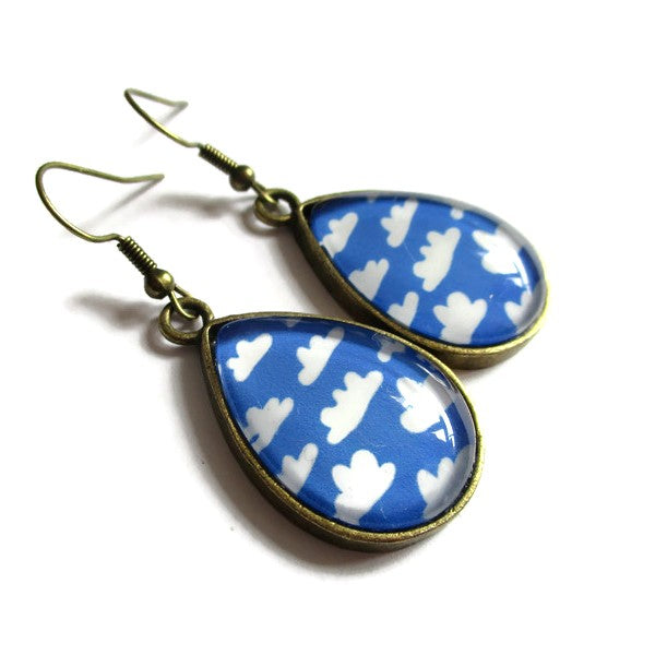 Cloud Teardrop Earrings