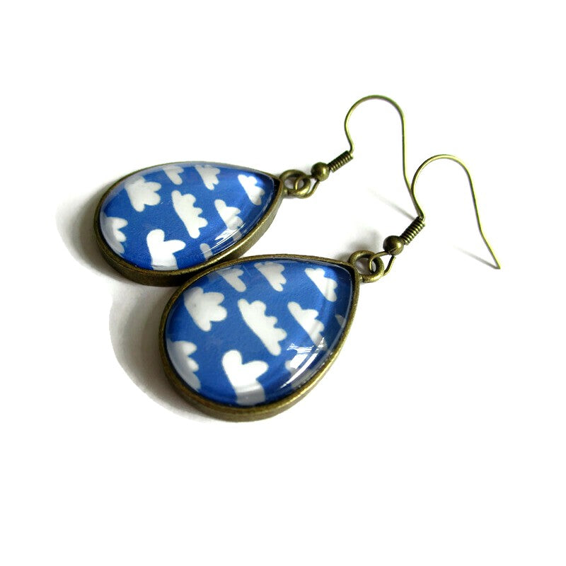 Cloud Teardrop Earrings