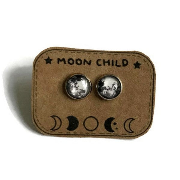 Puces d'Oreilles Lunes Moon Child