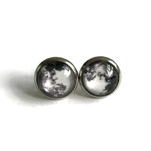 Moon Stud Earrings