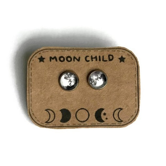 Puces d'Oreilles Enfant Lune Moon Child