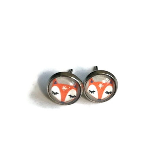 Fox Kids Stud Earrings