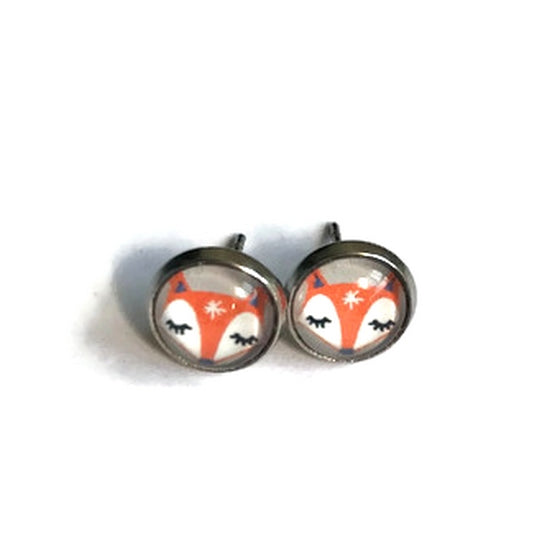 Fox Kids Stud Earrings