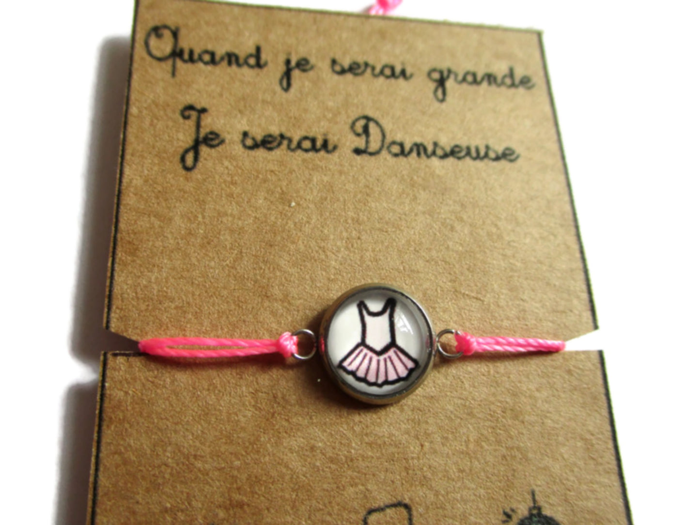 Bracelet Enfant Fil Tutu, Je serai Danseuse!