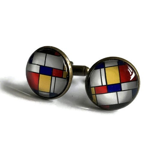 Boutons de Manchette Mondrian