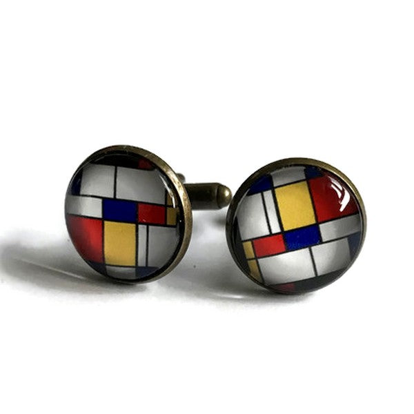 Boutons de Manchette Mondrian