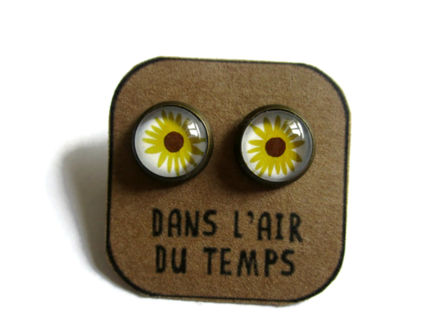 Sunflower stud earrings