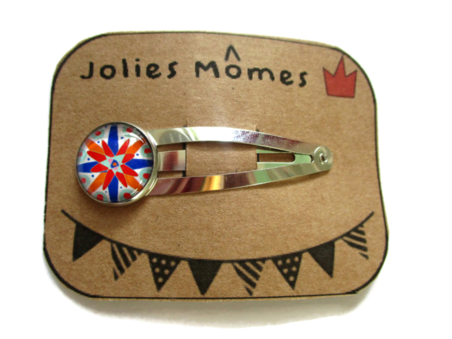 Barrette Enfant Motif Multicolore