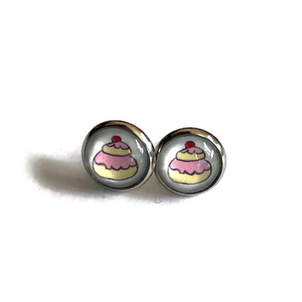 "Mon petit chou!" Stud Earrings