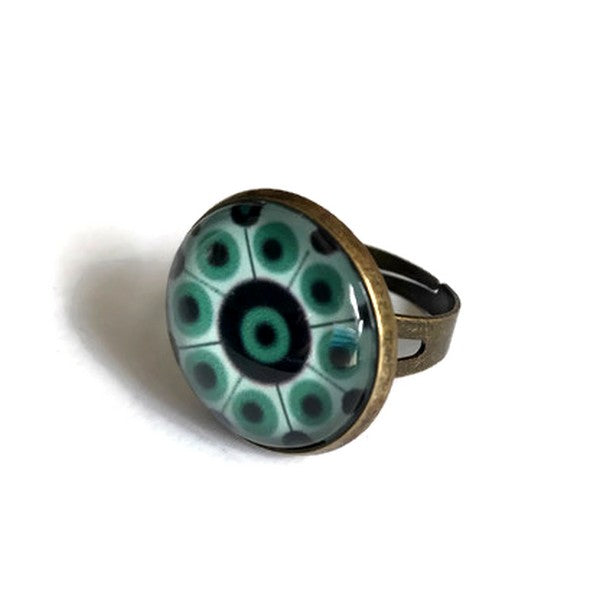 Turquoise Mandala Ring ♥