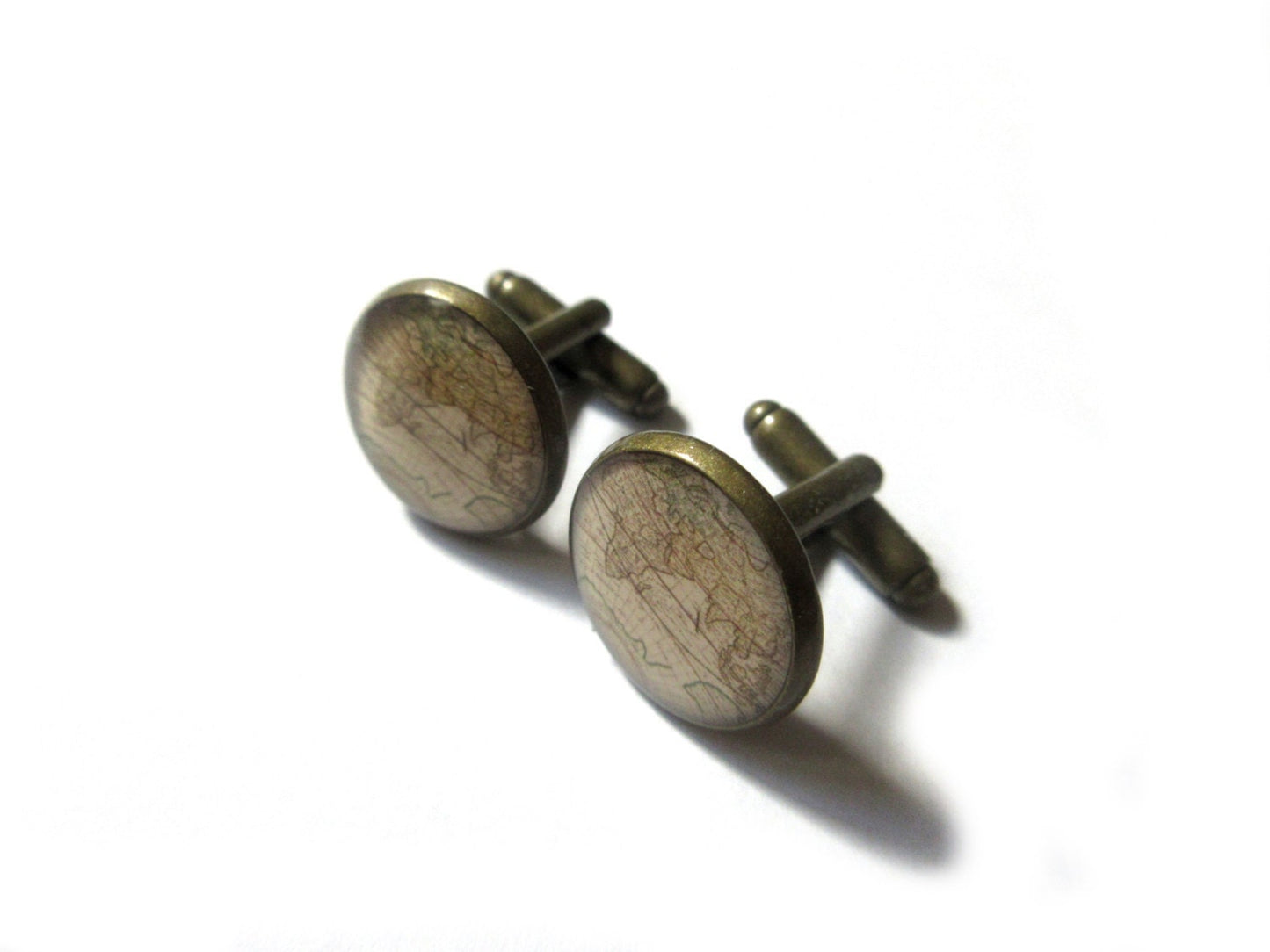 Vintage Map Cufflinks