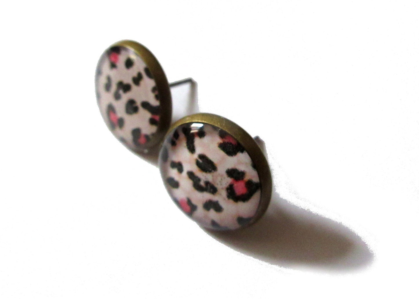 Leopard Stud Earrings