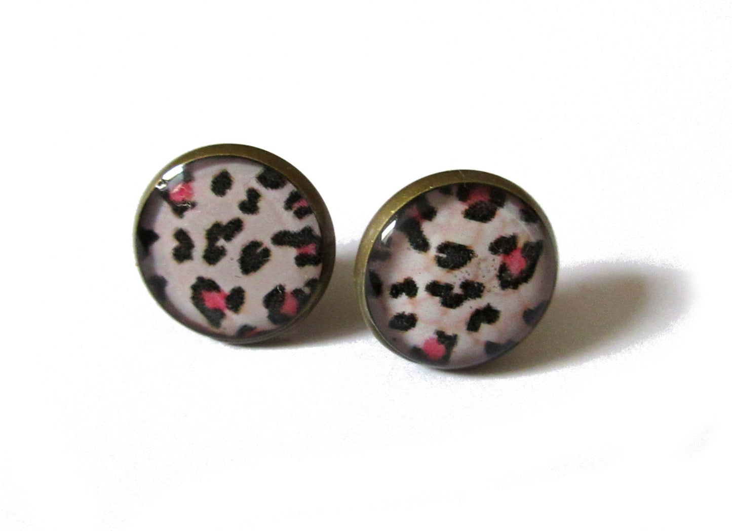 Leopard Stud Earrings